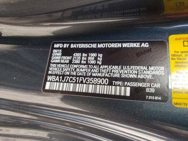2015 BMW M235I WBA1J7C51FV358900