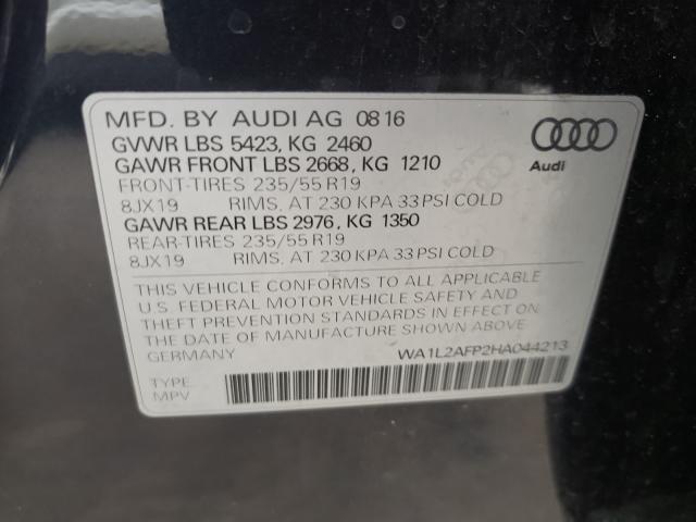 VIN WA1L2AFP2HA044213 2017 Audi Q5, Premium Plus no.10