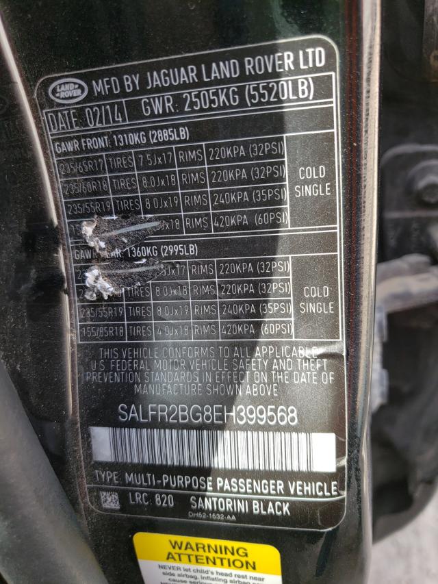 2014 LAND ROVER LR2 HSE SALFR2BG8EH399568