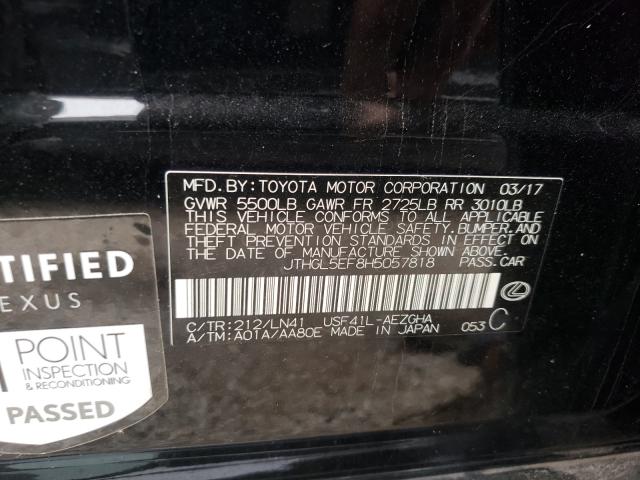 2017 LEXUS LS 460L JTHGL5EF8H5057818