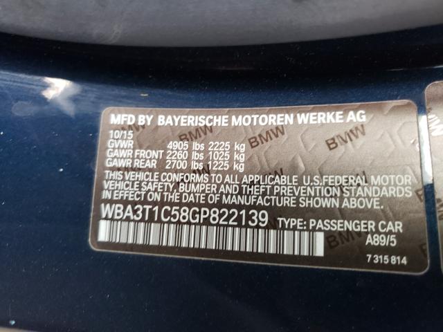 2016 BMW 428 XI SUL WBA3T1C58GP822139