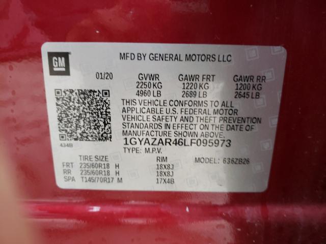 2020 CADILLAC XT4 LUXURY 1GYAZAR46LF095973