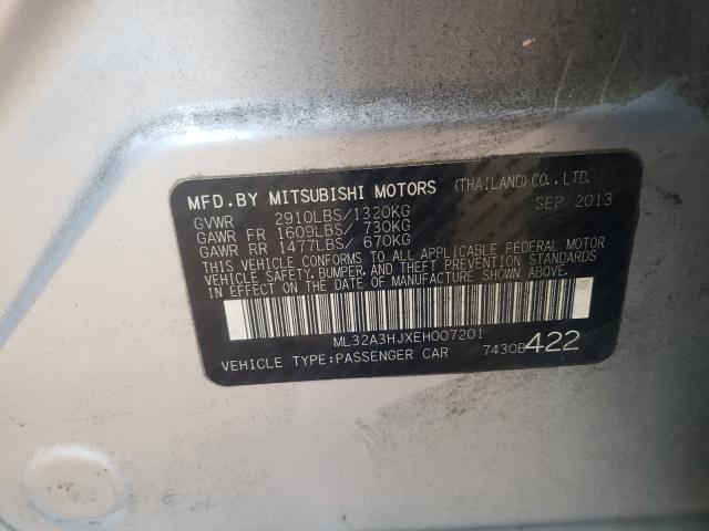 2014 MITSUBISHI MIRAGE DE ML32A3HJXEH007201