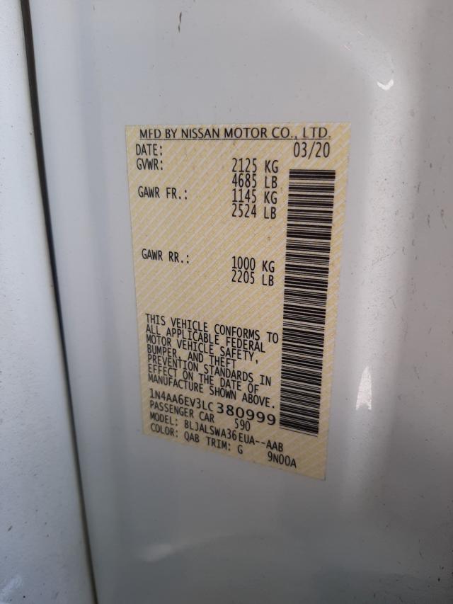 2020 NISSAN MAXIMA SR 1N4AA6EV3LC380999