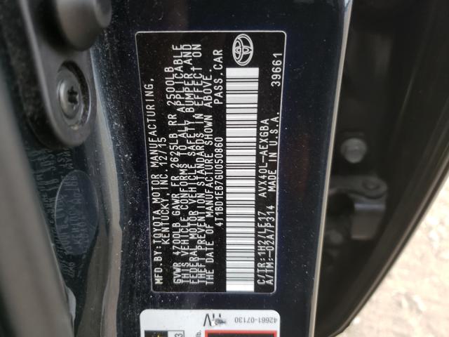 2016 TOYOTA AVALON HYB 4T1BD1EB7GU050860