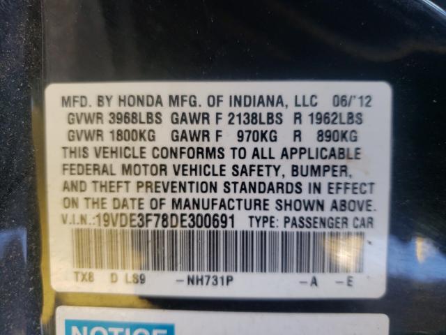 2013 ACURA ILX HYBRID 19VDE3F78DE300691