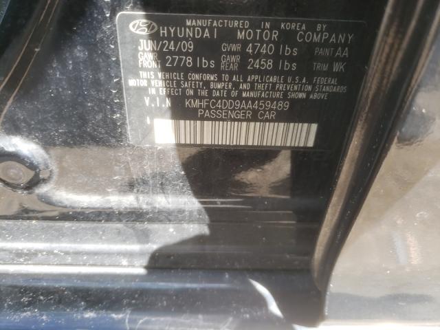 2010 HYUNDAI AZERA GLS KMHFC4DD9AA459489