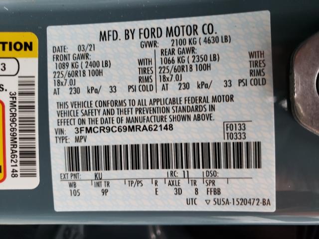 2021 FORD BRONCO SPO 3FMCR9C69MRA62148