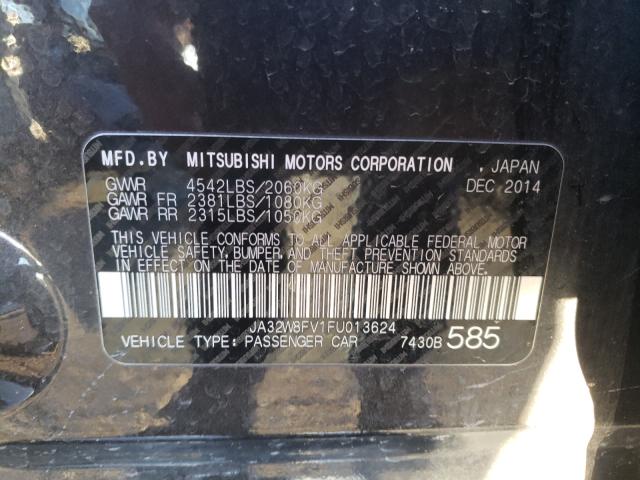 2015 MITSUBISHI LANCER EVO JA32W8FV1FU013624