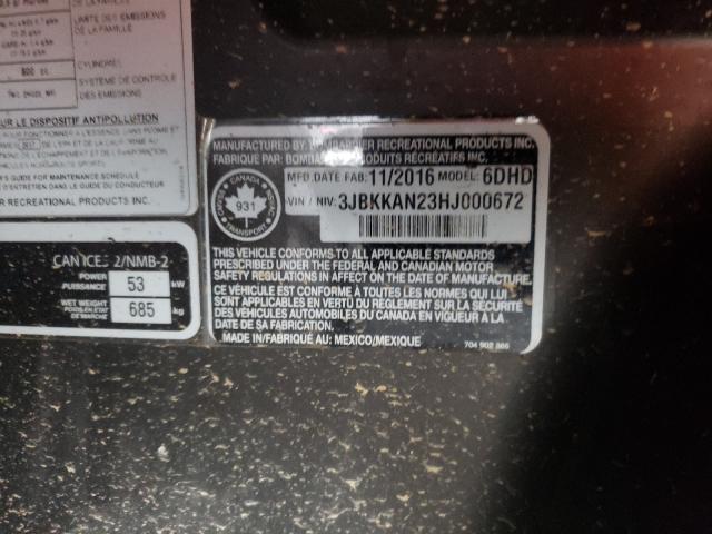 2017 CAN-AM COMMANDER 3JBKKAN23HJ000672