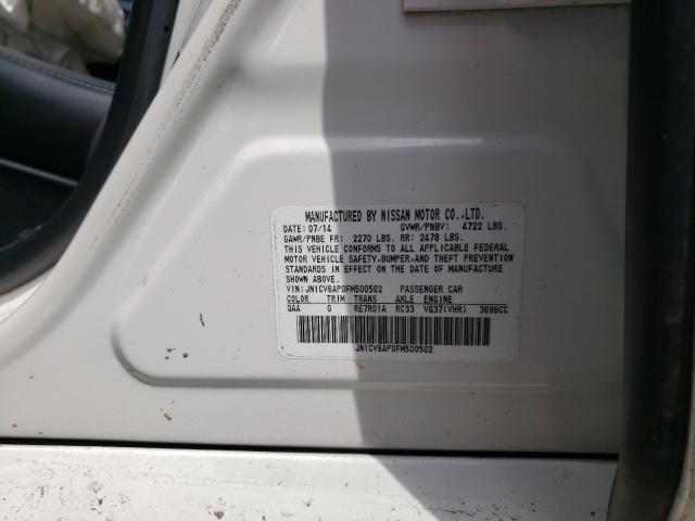2015 INFINITI Q40 JN1CV6AP0FM500502