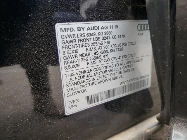 VIN WA1AXAF72LD000213 2020 Audi Q7, Premium no.10