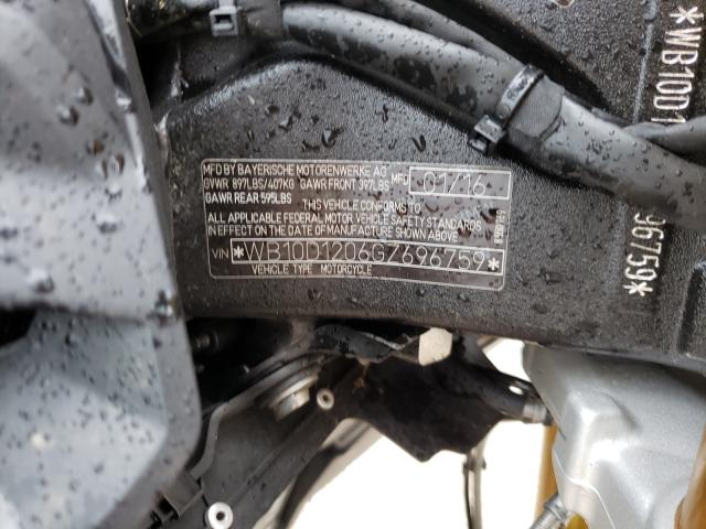 2016 BMW S 1000 R WB10D1206GZ696759