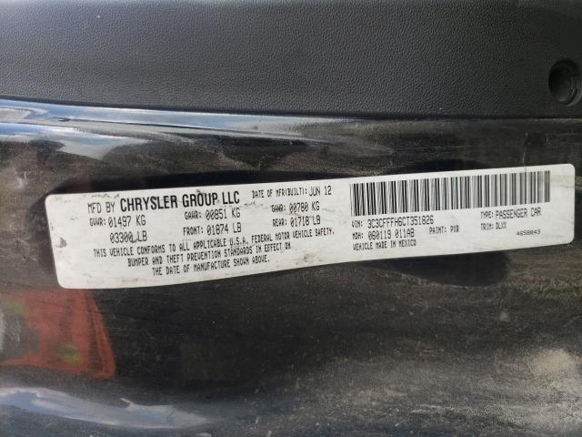 2012 FIAT 500 ABARTH 3C3CFFFH6CT351826