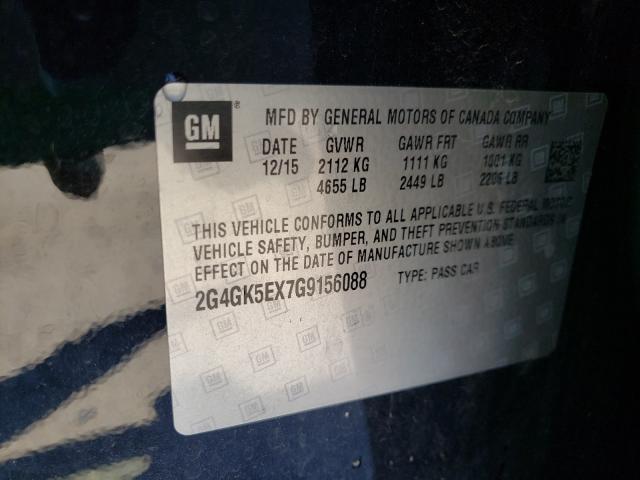 2016 BUICK REGAL 2G4GK5EX7G9156088