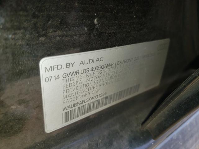 VIN WAUBFAFL3FA031239 2015 Audi A4, Premium no.10