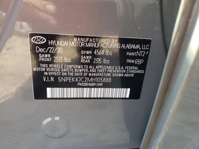 2021 HYUNDAI SONATA N L 5NPEK4JC2MH105888