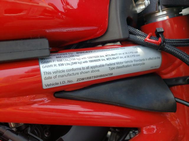 2017 DUCATI MONSTER 82 ZDM1RBTS0HB024709