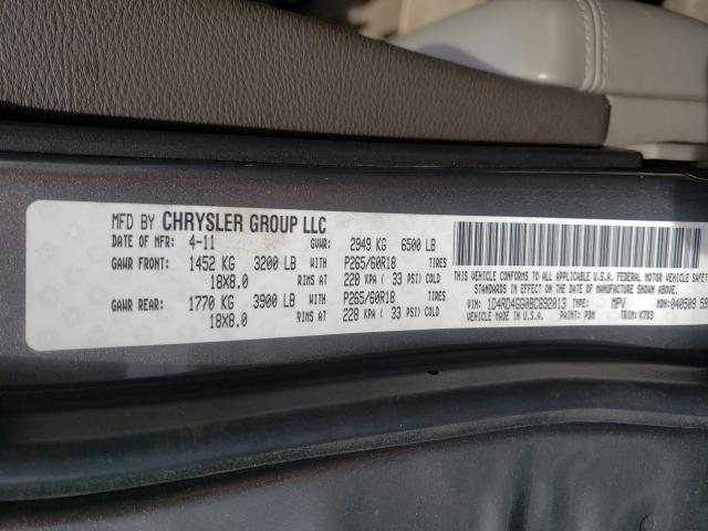 2011 DODGE DURANGO CR 1D4RD4GG0BC692013