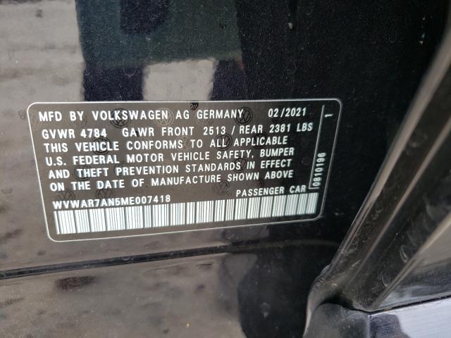 2021 VOLKSWAGEN ARTEON SE WVWAR7AN5ME007418