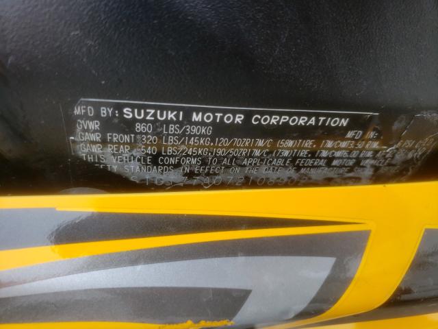 2007 SUZUKI GSX-R1000 JS1GT77A072108902