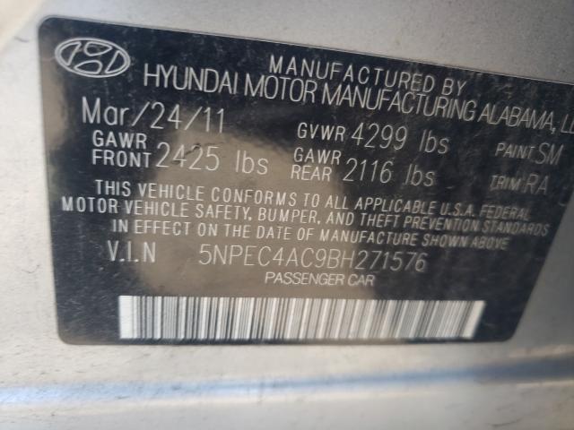 2011 HYUNDAI SONATA SE 5NPEC4AC9BH271576