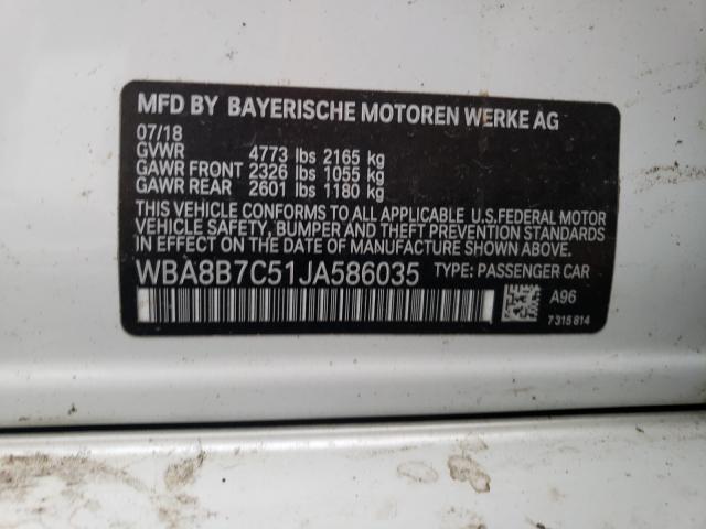 2018 BMW 340 XI WBA8B7C51JA586035