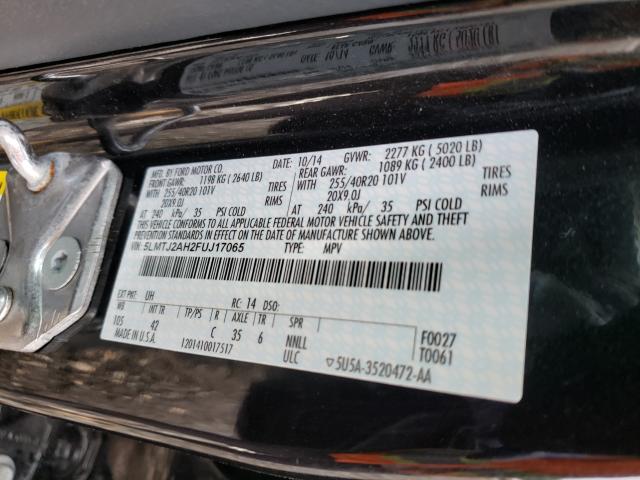 2015 LINCOLN MKC 5LMTJ2AH2FUJ17065