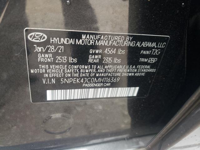 2021 HYUNDAI SONATA N L 5NPEK4JC0MH116369