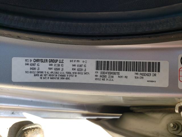 2011 DODGE AVENGER EX 1B3BD4FB5BN586795