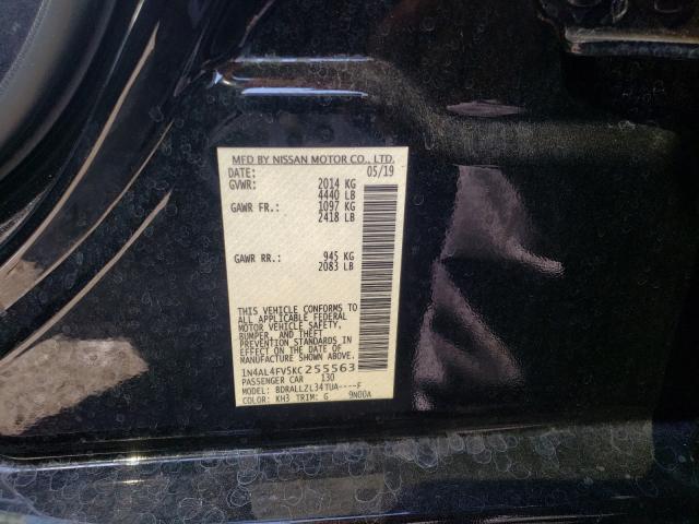 2019 NISSAN ALTIMA EDI 1N4AL4FV5KC255563