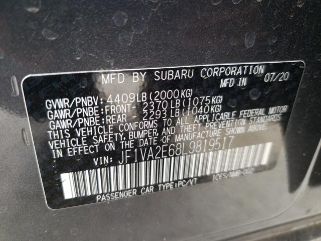 2020 SUBARU WRX STI JF1VA2E68L9819517