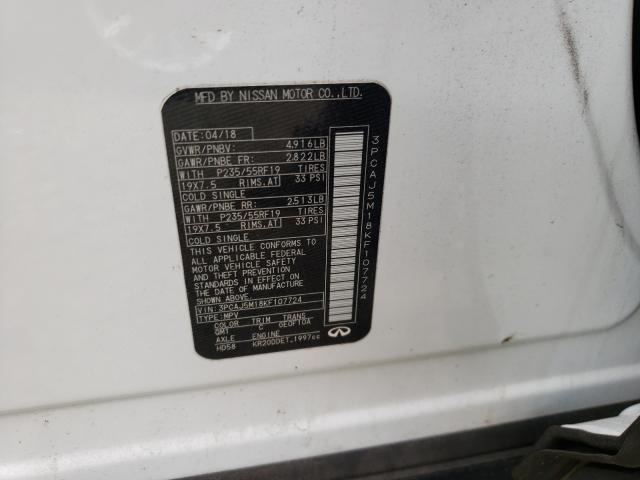 2019 INFINITI QX50 ESSEN 3PCAJ5M18KF107724