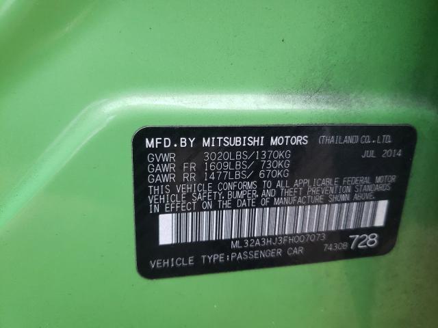 2015 MITSUBISHI MIRAGE DE ML32A3HJ3FH007073