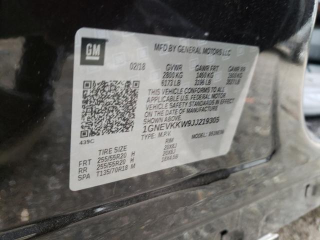 2018 CHEVROLET TRAVERSE H 1GNEVKKW9JJ219305