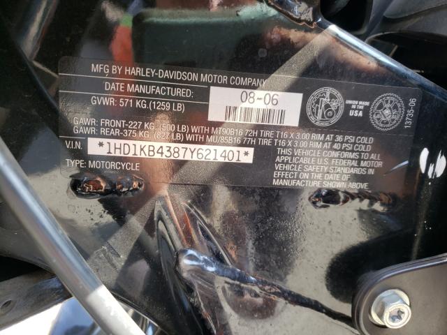 2007 HARLEY-DAVIDSON FLHX CALIF 1HD1KB4387Y621401