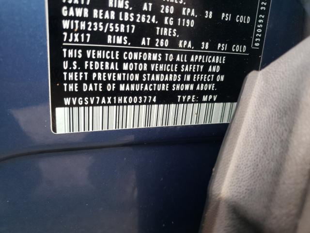 2017 VOLKSWAGEN TIGUAN WOL WVGSV7AX1HK003774