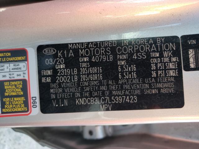 2020 KIA NIRO LX KNDCB3LC7L5397423