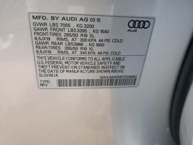 2015 AUDI Q7 TDI PRE WA1LMAFE6FD018962