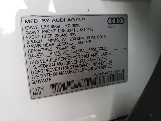 VIN WA1VAAF74JD011018 2018 Audi Q7, Prestige no.10