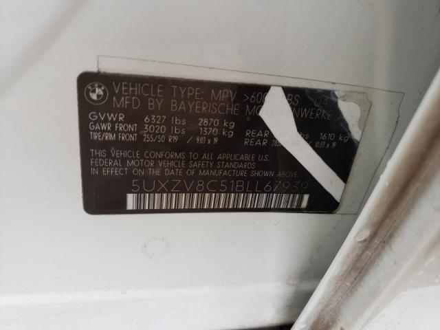 2011 BMW X5 XDRIVE5 5UXZV8C51BLL67939