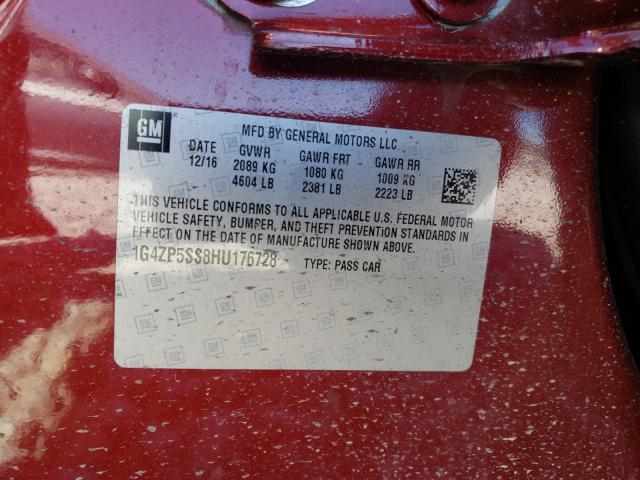 2017 BUICK LACROSSE E 1G4ZP5SS8HU176728