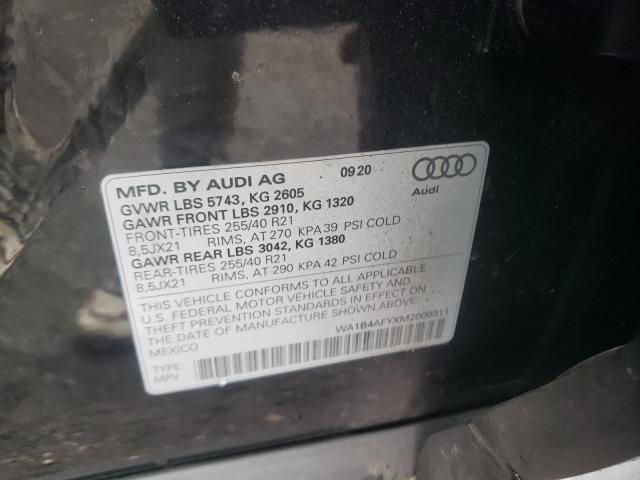2021 AUDI SQ5 PREMIU WA1B4AFYXM2009311