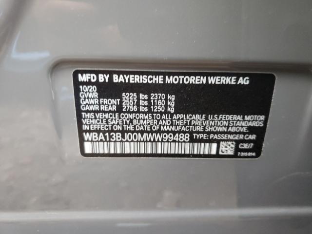 2021 BMW 530 XI WBA13BJ00MWW99488