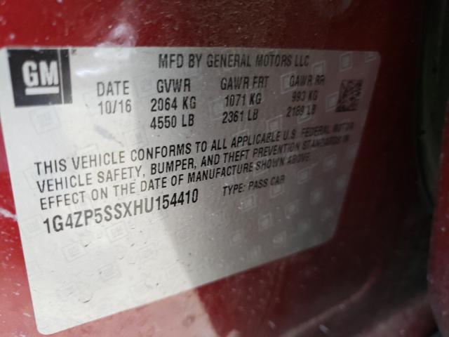2017 BUICK LACROSSE E 1G4ZP5SSXHU154410