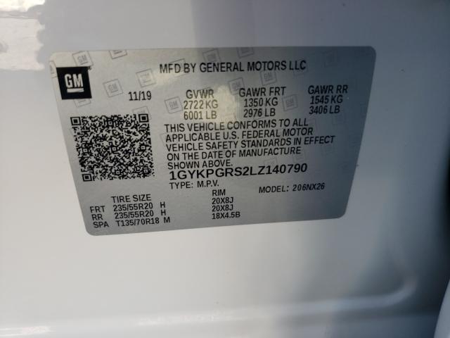 2020 CADILLAC XT6 SPORT 1GYKPGRS2LZ140790