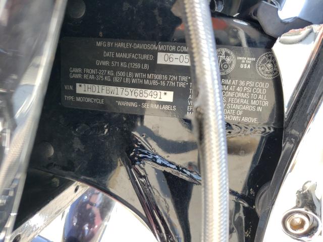 2005 HARLEY-DAVIDSON FLHRI 1HD1FBW175Y685491
