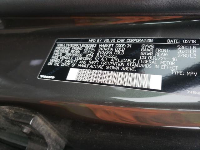 2018 VOLVO XC60 T5 LYV102RK1JB082863