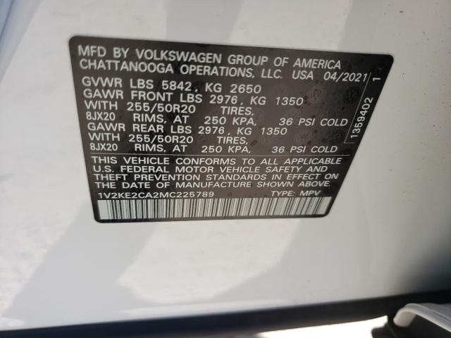 2021 VOLKSWAGEN ATLAS CROS 1V2KE2CA2MC225789