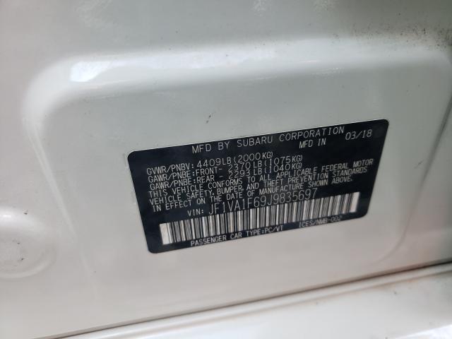 2018 SUBARU WRX LIMITE JF1VA1F69J9835697